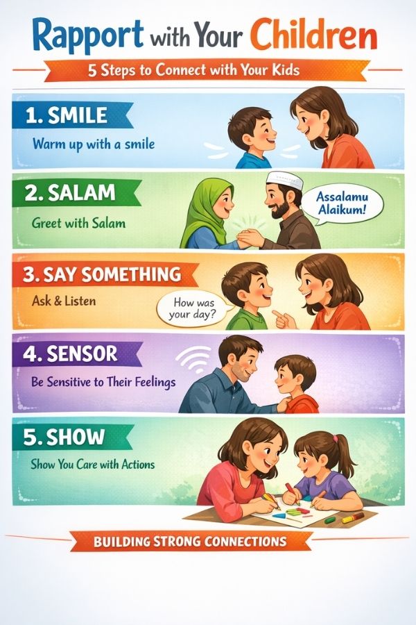 Rapport with Your Children – 5 Steps to Connect with Your Kids