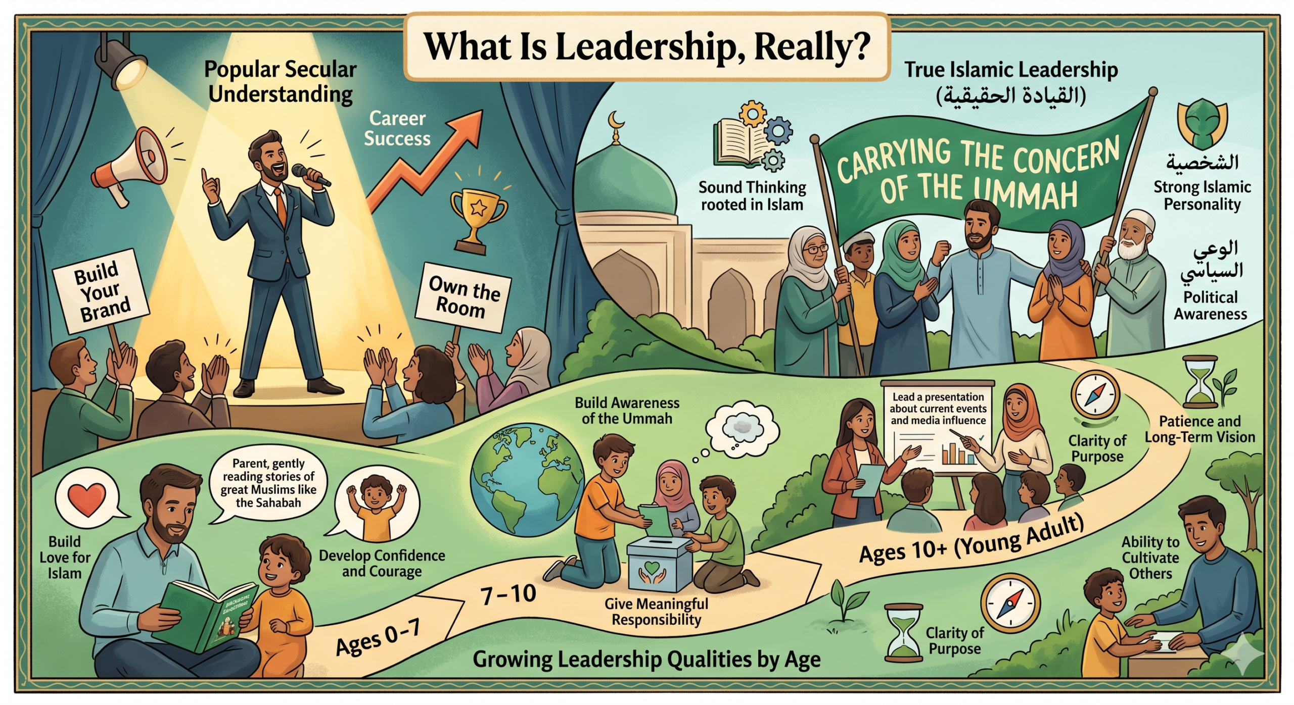  Raising Leaders: What Islam Really Teaches Us About Leadership and How to Grow It in Our Children